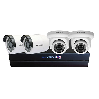  KIT 4  KIT 8 (Trọn bộ 4 Camera IP 2.0mp, Ghi hình NVR 4 kênh POE) - Tự động kết nối